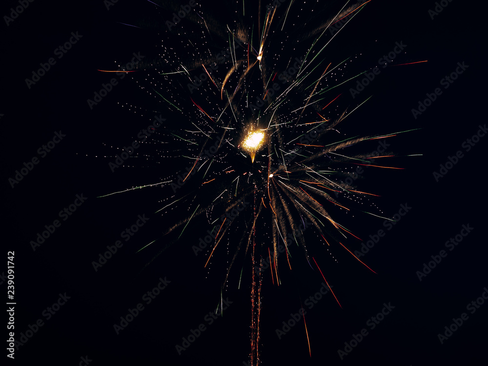 Fototapeta premium Skies filled with colorful explosions