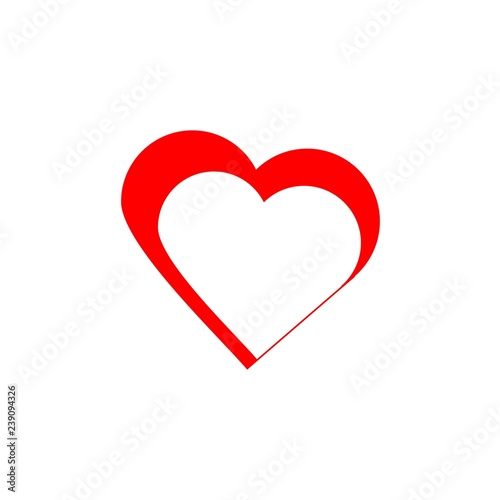 hearts love vector. Doodle heart loves. Loves heart. - Vector