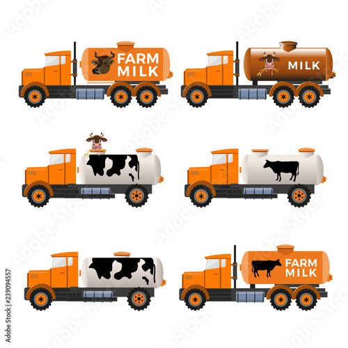 Milk tank trucks