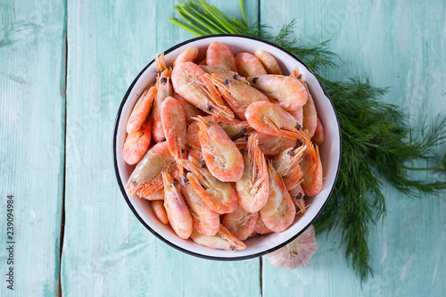 frozen shrimps to be cooked