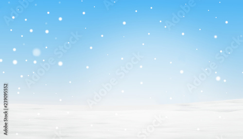 winter snowflakes background 3d illustration