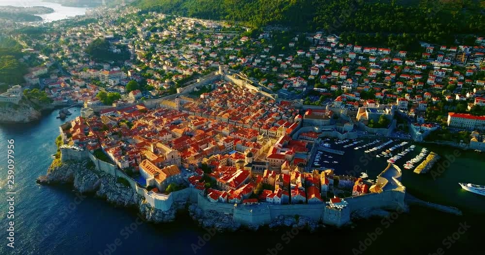 Dubrovnik Croatia Aerial Drone