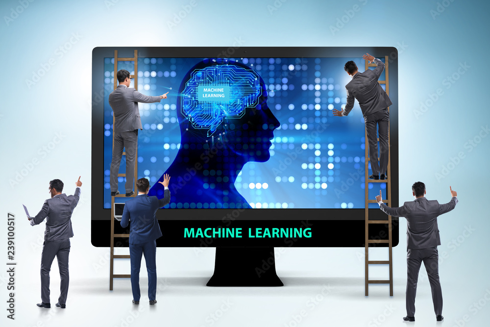 Machine learning concept as modern technology Machine learning concept as modern technology