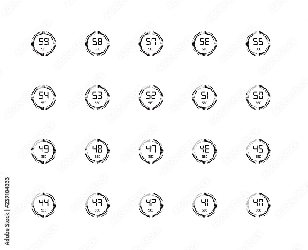 Set Of 20 icons such as The 40 seconds, 50 55 56 44 58 46 54 ico Set Of 20 icons such as The 40 seconds, 50 55 56 44 58 46 54 ico