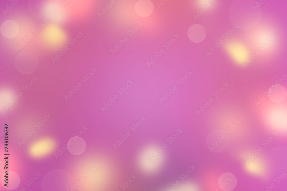 Abstract background Defocused Spots Bright colors Saturation violet yellow pink sun glare Merry Christmas and happy New year Valentine's birthday