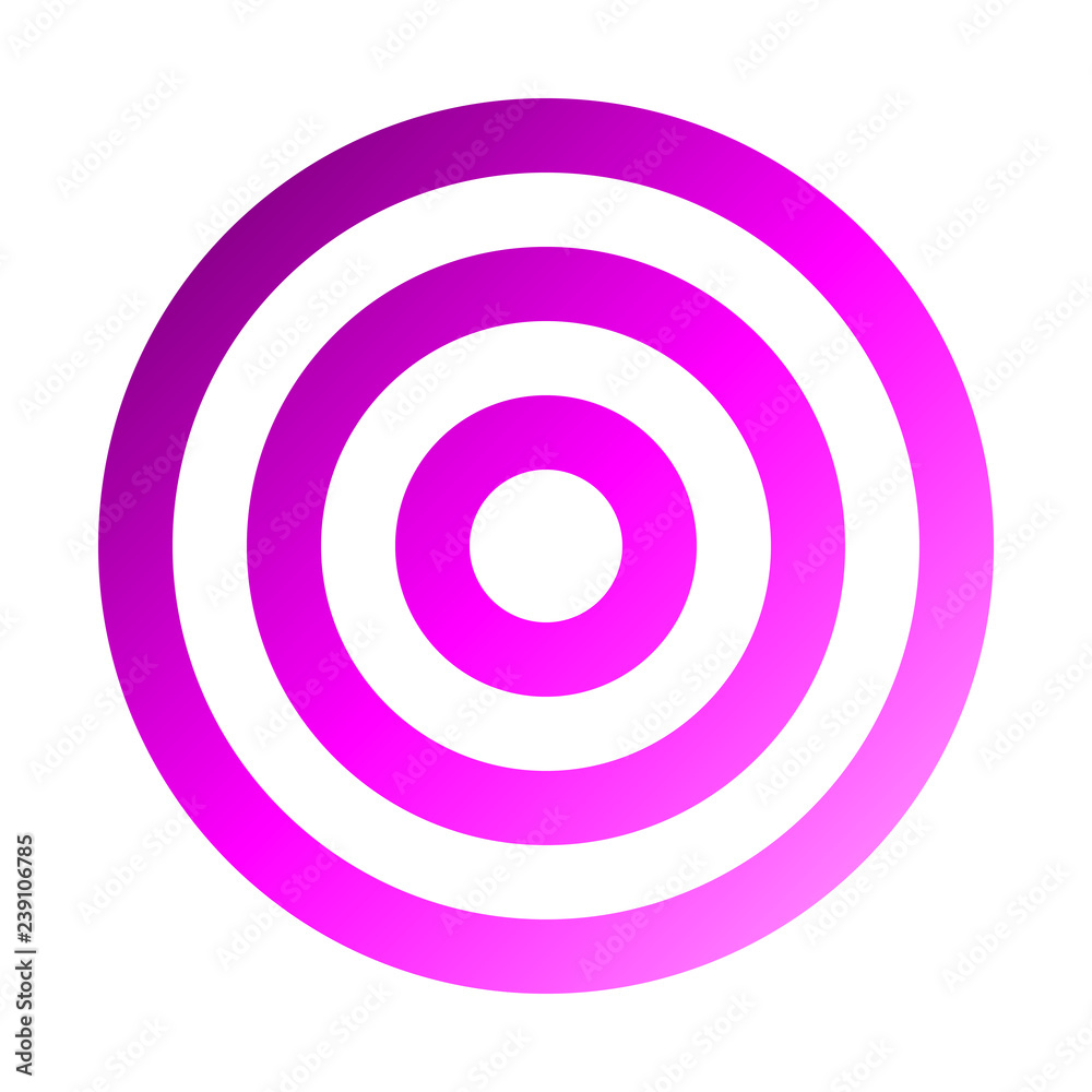 Target sign - purple gradient transparent, isolated - vector Target sign - purple gradient transparent, isolated - vector