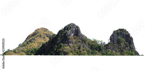 natural mountain rock isolate on white background © lovelyday12