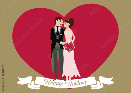 ウェディングカードのバリエーション。 ウェディングカードの素材。 花嫁と花婿のイラスト。 結婚式のためのデザイン。 花婿と花嫁のクリップアート。 結婚式のフレームデザイン。
