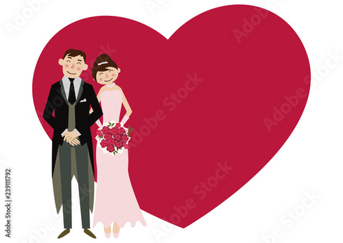 ウェディングカードのバリエーション。 ウェディングカードの素材。 花嫁と花婿のイラスト。 結婚式のためのデザイン。 花婿と花嫁のクリップアート。 結婚式のフレームデザイン。