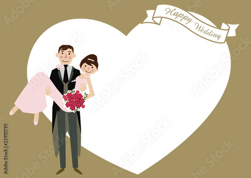 ウェディングカードのバリエーション ウェディングカードの素材 花嫁と花婿のイラスト 結婚式のためのデザイン 花婿と花嫁のクリップアート 結婚式のフレームデザイン Stock Vector Adobe Stock