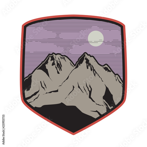 Mountain logo, icon or symbol