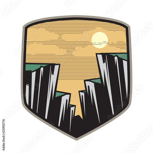Mountain logo, icon or symbol