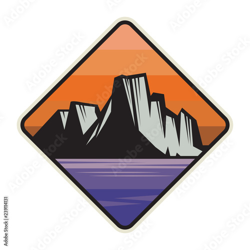 Mountain logo, icon or symbol