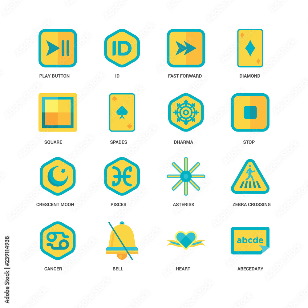 Simple Set of 16 Vector Icon. Contains such Icons as Abecedary, Spades, Play button, undefined, Zebra crossing, Pisces, ID. Editable Stroke pixel perfect Simple Set of 16 Vector Icon. Contains such Icons as Abecedary, Spades, Play button, undefined, Zebra crossing, Pisces, ID. Editable Stroke pixel perfect