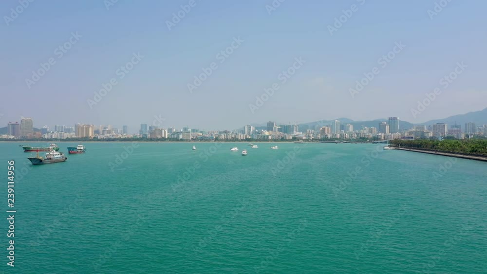 sunny day hainan island sanya bay aerial panorama 4k china
sunny day hainan island sanya bay aerial panorama 4k china