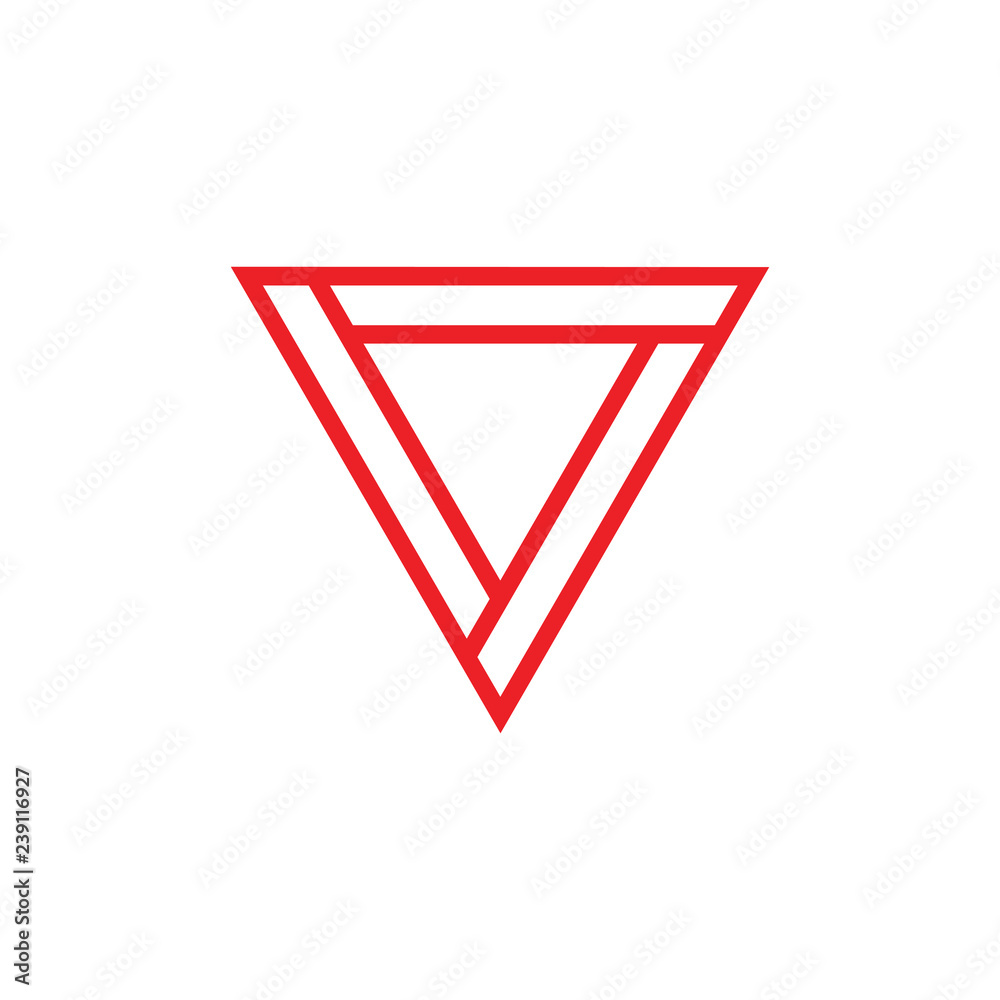 triangle geometric lines logo vector triangle geometric lines logo vector