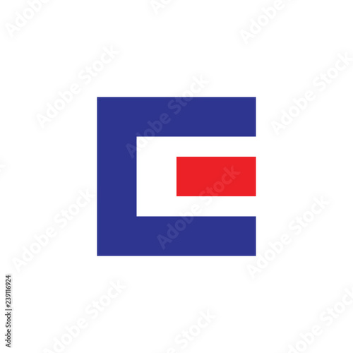 Free Download abstract letter ce square geometric logo vector - GFXLoad
