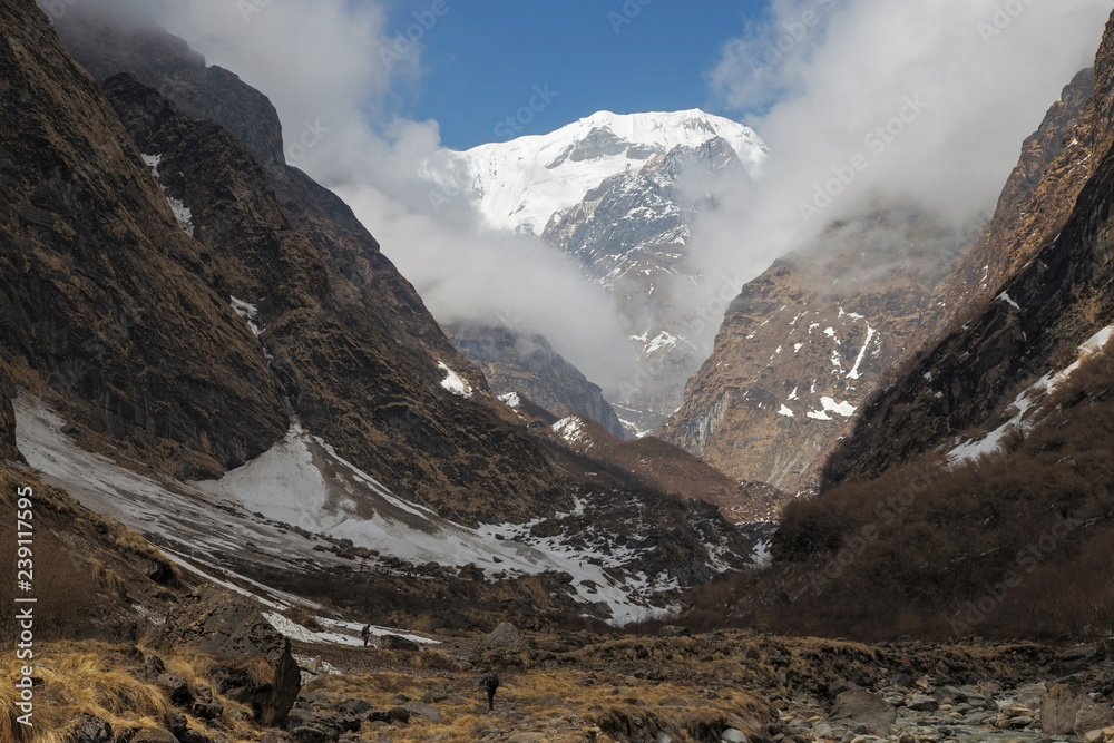 Annapurna Trekking Trail in west Nepal.