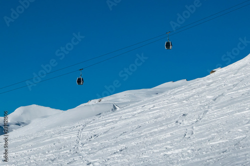 Cableway in the alps