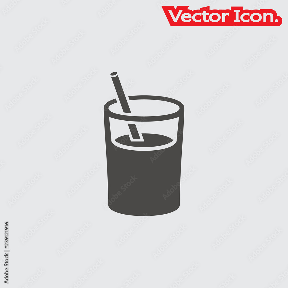 glass of juice icon isolated sign symbol and flat style for app, web and digital design. Vector illustration. glass of juice icon isolated sign symbol and flat style for app, web and digital design. Vector illustration.
