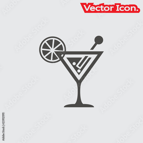 glass of juice icon isolated sign symbol and flat style for app, web and digital design. Vector illustration.
