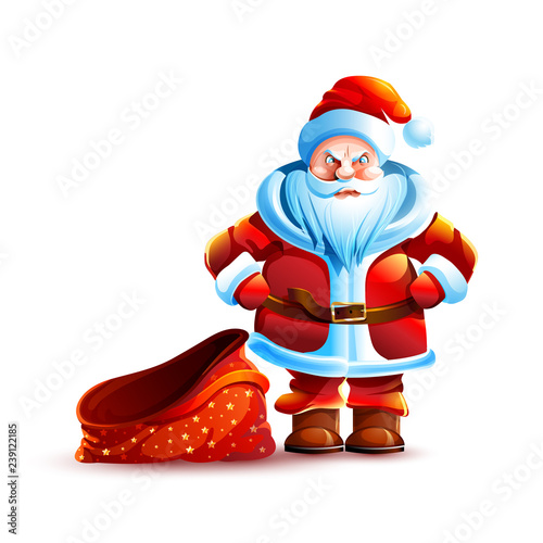 Illustration isolated character santa
