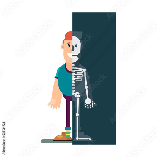 man makes an x-ray