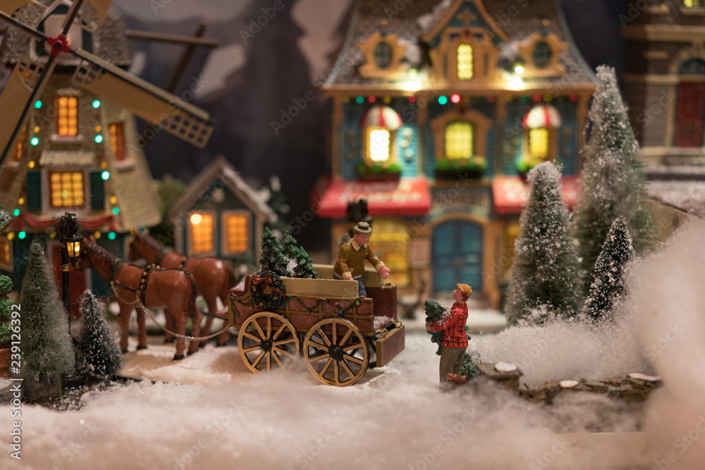 Kid's toy illustrated the Christmas holidays Kid's toy illustrated the Christmas holidays