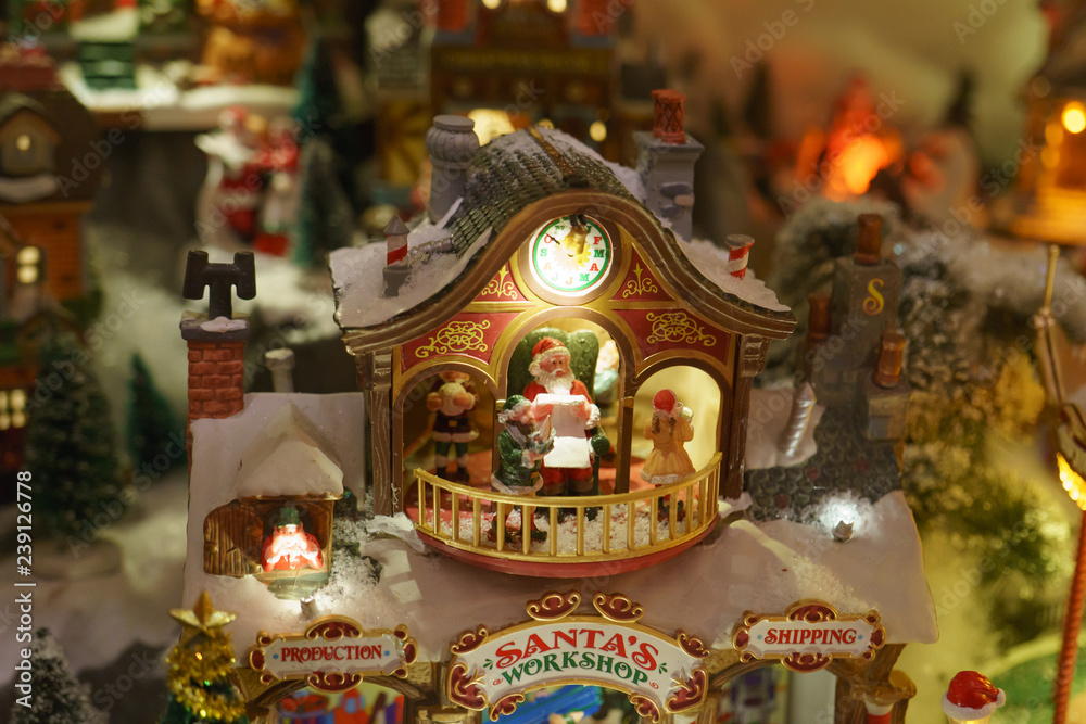 Obraz premium Kid's toy illustrated the Christmas holidays