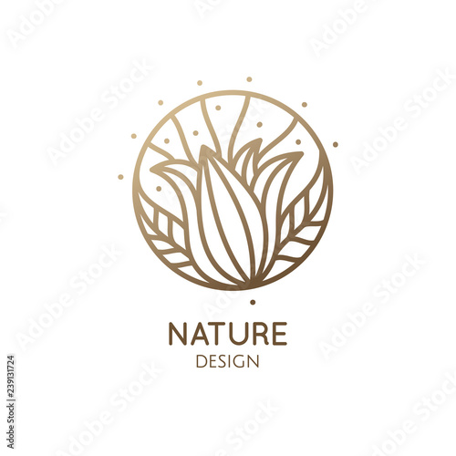 Tropical plant logo