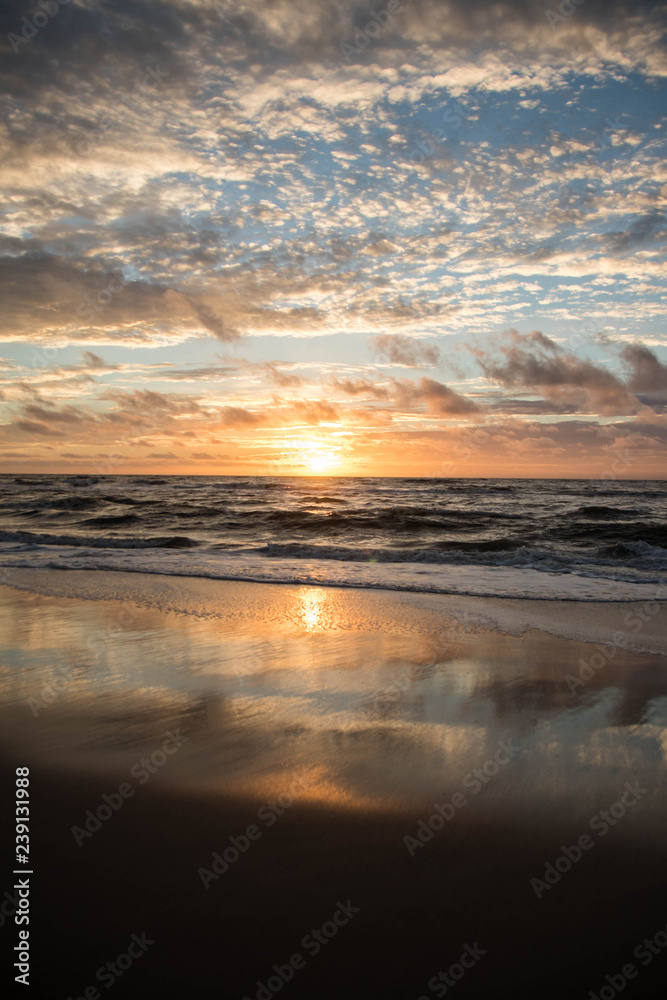 Obraz premium Sonnenuntergang am Meer