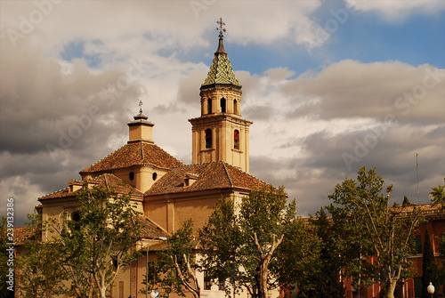 a beautiful church in the center of granada, in Andalusia, Spain