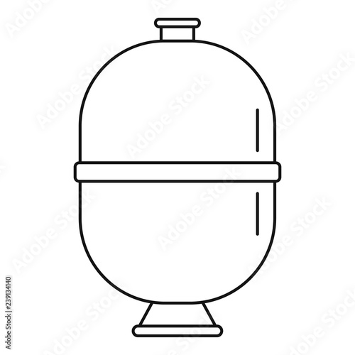 Sand filter pump pool icon. Outline sand filter pump pool vector icon for web design isolated on white background