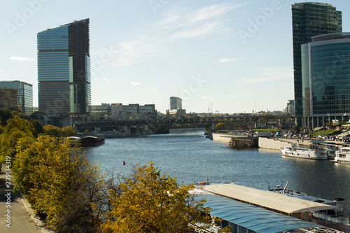 Photography view of moscow skyline