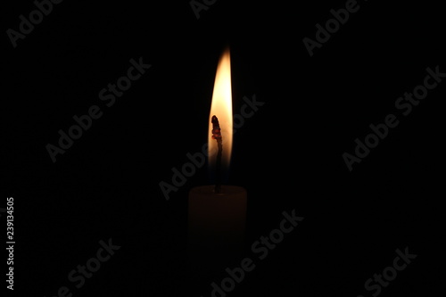 Christmas light candle
