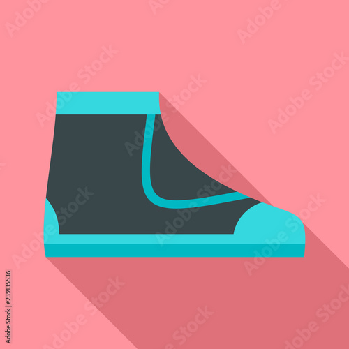 Diving boot icon. Flat illustration of diving boot vector icon for web design