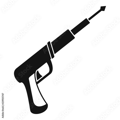 Speargun icon. Simple illustration of speargun vector icon for web design isolated on white background