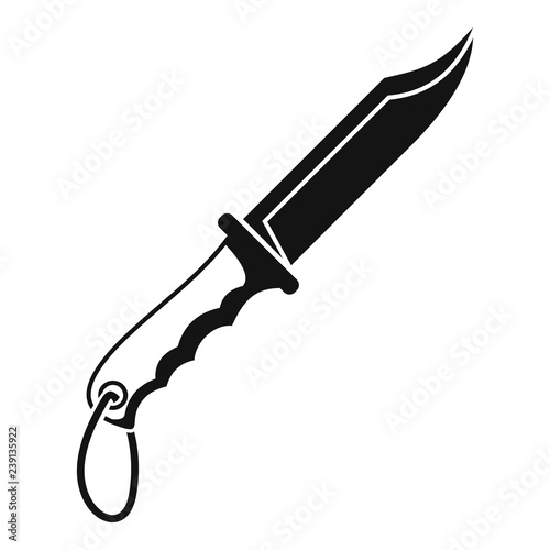 Dive knife icon. Simple illustration of dive knife vector icon for web design isolated on white background
