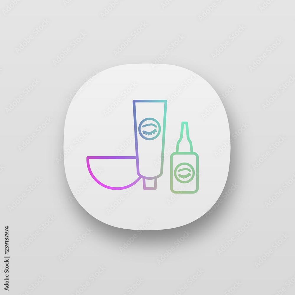 Eyebrows and eyelash dye kit app icon Eyebrows and eyelash dye kit app icon