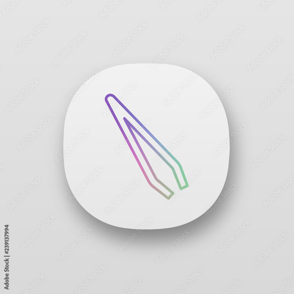 Eyebrow tweezers app icon Eyebrow tweezers app icon