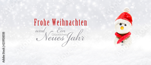 Weihnachtskarte  Frohe Weihanchten