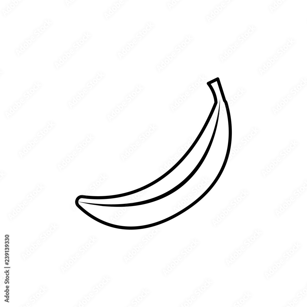 banana outline icon. Element of fruits icon. Thin line icon for website design and development, app development. Premium icon banana outline icon. Element of fruits icon. Thin line icon for website design and development, app development. Premium icon