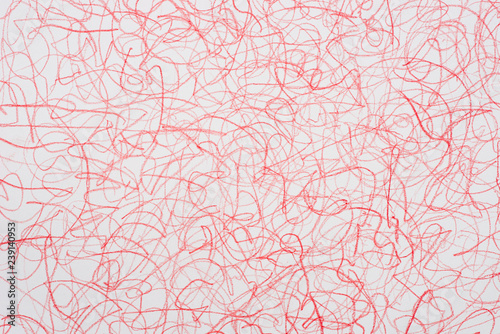 red crayon doodle background texture