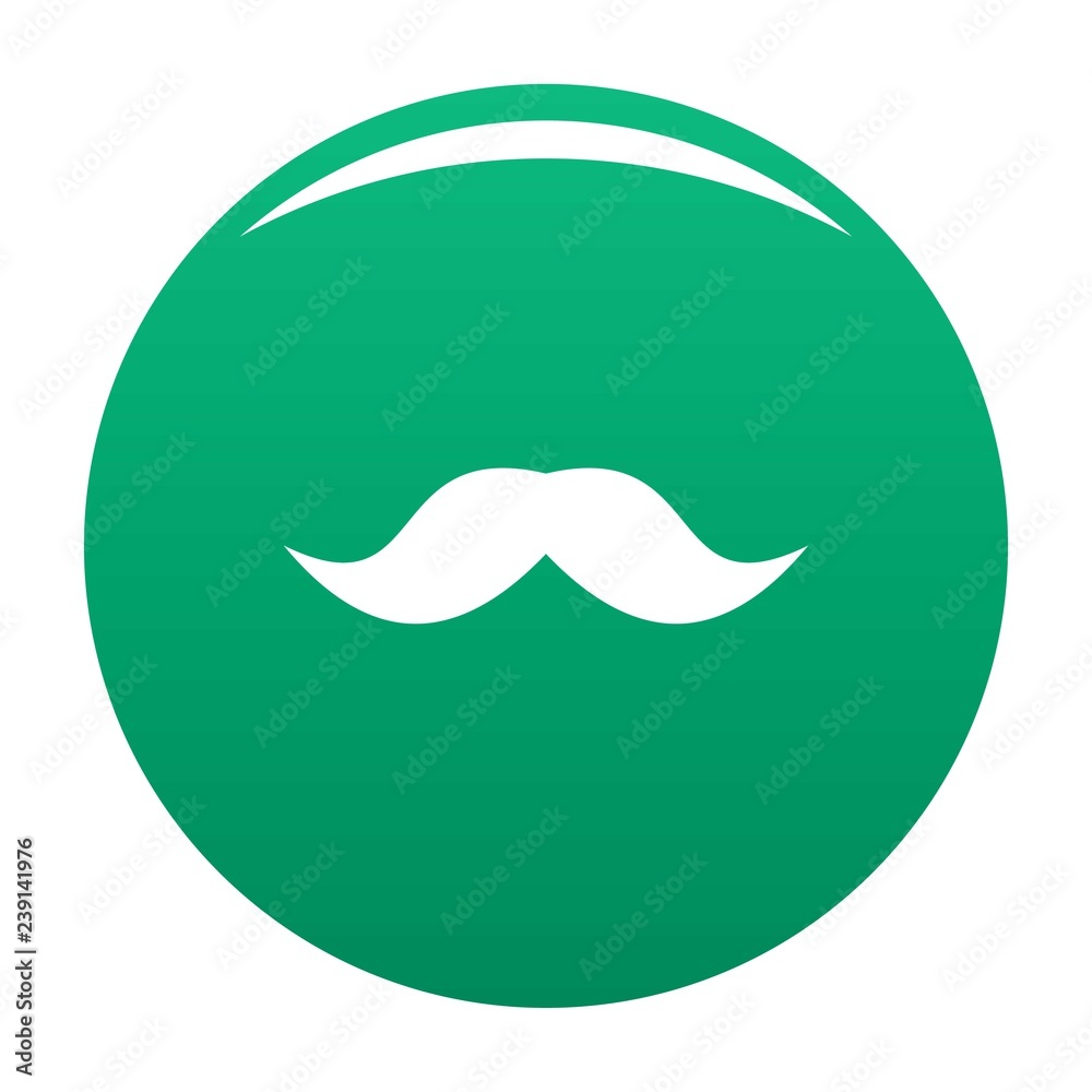 English mustache icon. Simple illustration of english mustache vector icon for any design green English mustache icon. Simple illustration of english mustache vector icon for any design green