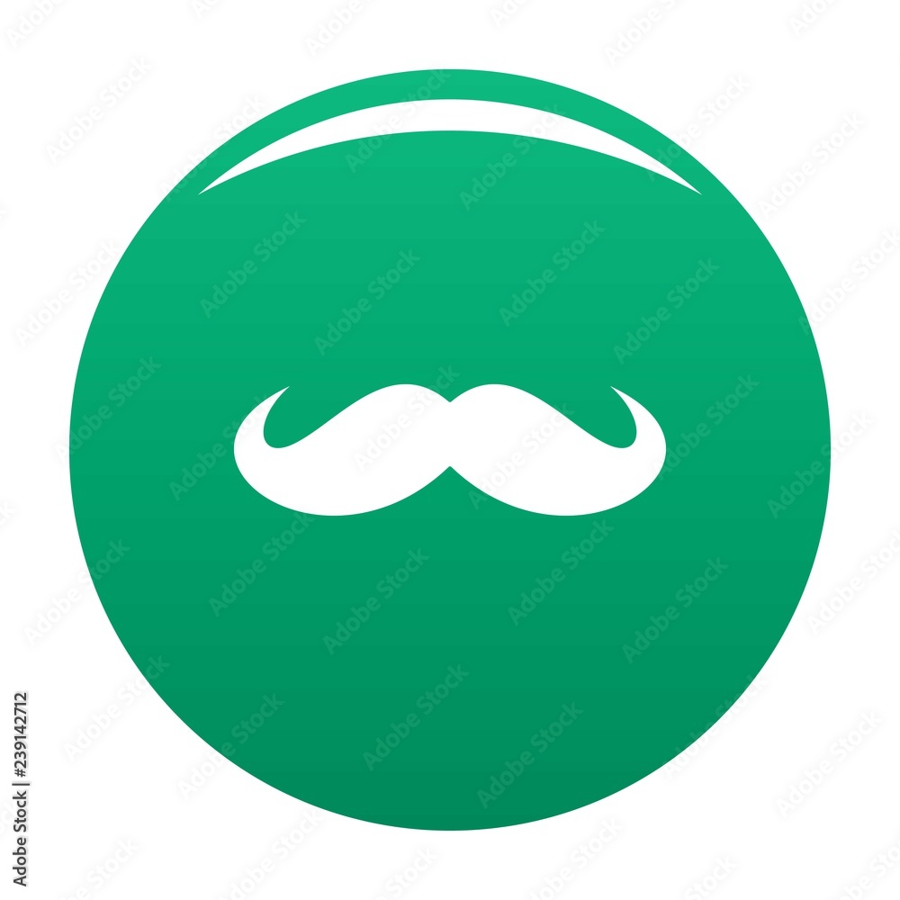 Russia mustache icon. Simple illustration of russia mustache vector icon for any design green Russia mustache icon. Simple illustration of russia mustache vector icon for any design green