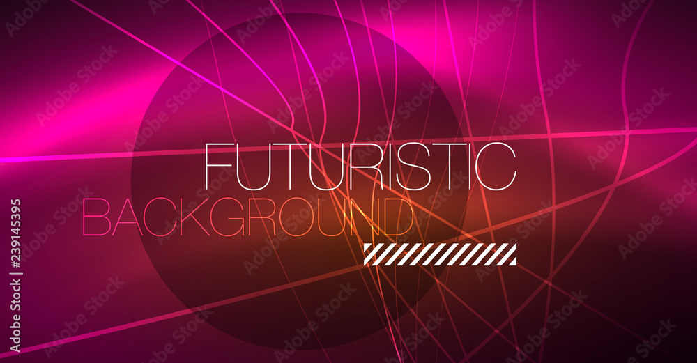Digital technology abstract background - neon geometric design. Abstract glowing lines. Colorful techno background. Futuristic shape. Digital technology abstract background - neon geometric design. Abstract glowing lines. Colorful techno background. Futuristic shape.