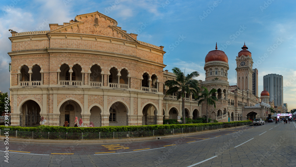 South-East Asia. The Capital Of Malaysia Is Kuala Lumpur.  The Palace Of Sultan Abdul Samad