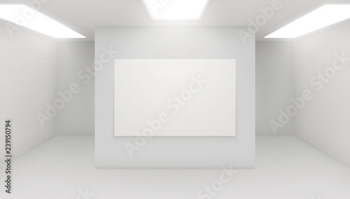 Exhibition studio mockup.