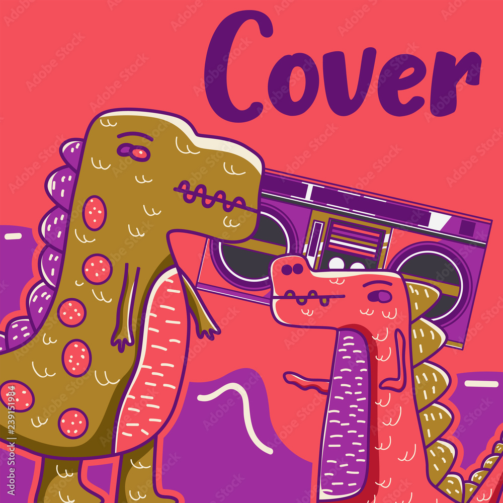 Vector illustration of dinosaur Vector illustration of dinosaur