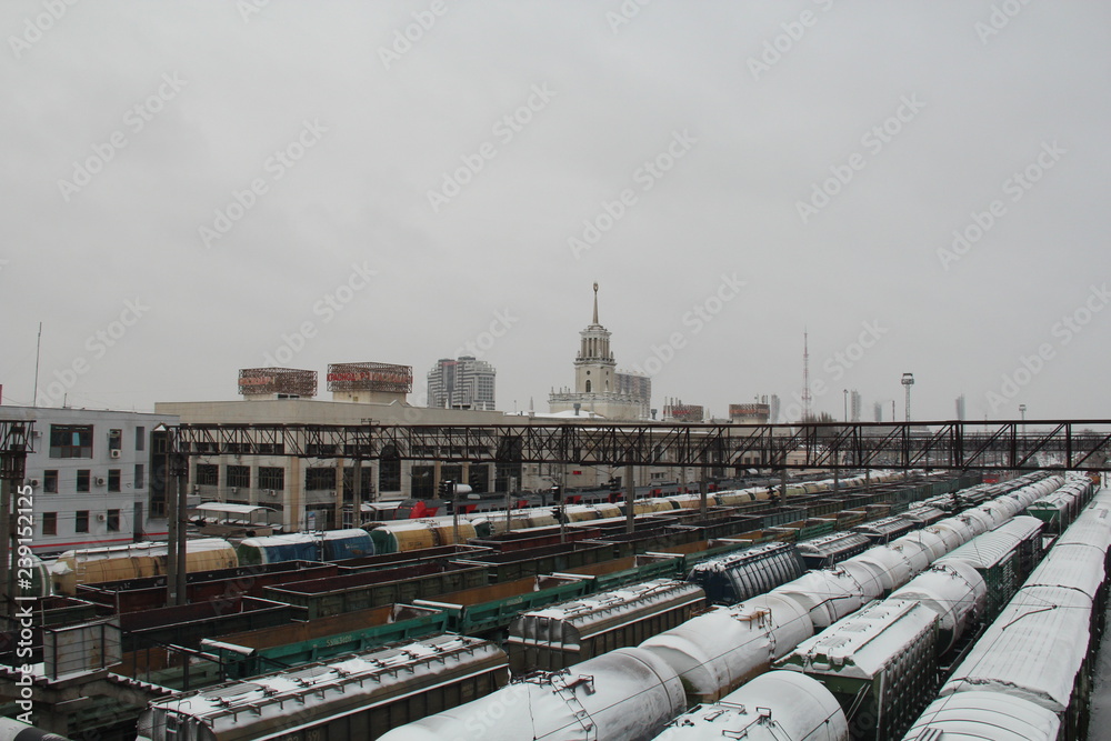 Fototapeta premium Train station